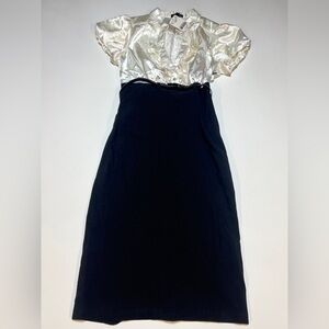 Elegant black and white Women's dress